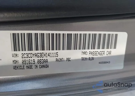 2014 Dodge Challenger Rallye Redline z USA, uszkodzony, nr VIN 2C3CDYAG3EH141115